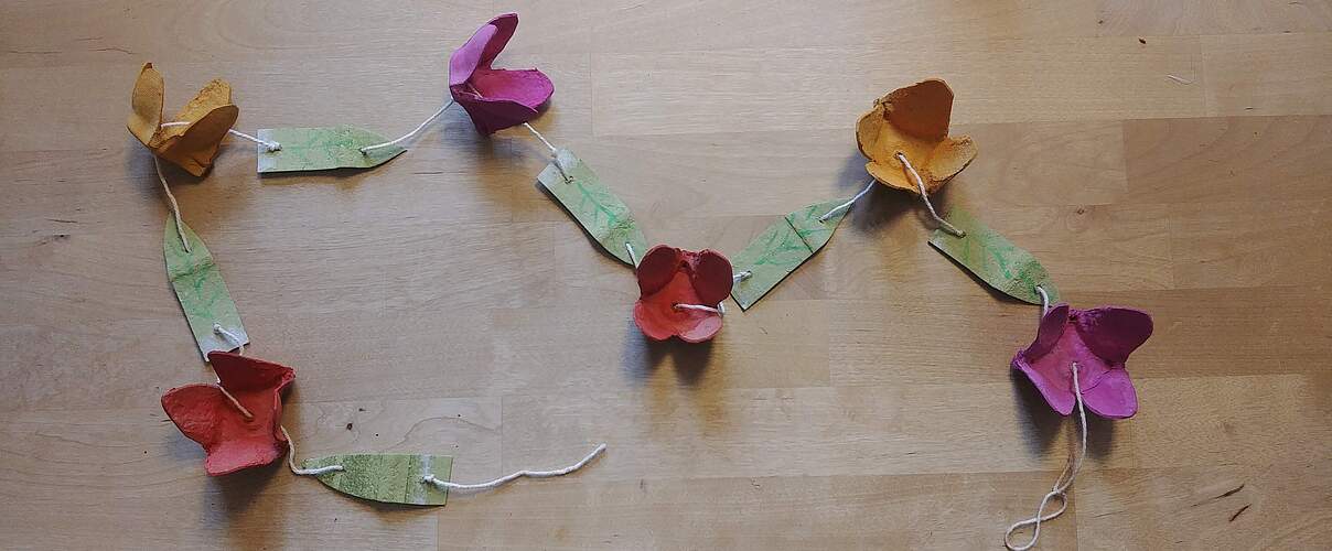 Tulpenkette basteln 