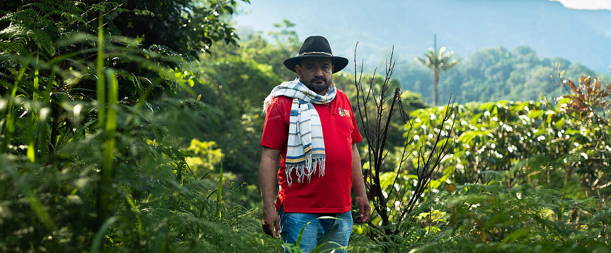 Ein Bewohner des Alto Fragua Indiwas Nationalparks in Kolumbien © WWF Kolumbien