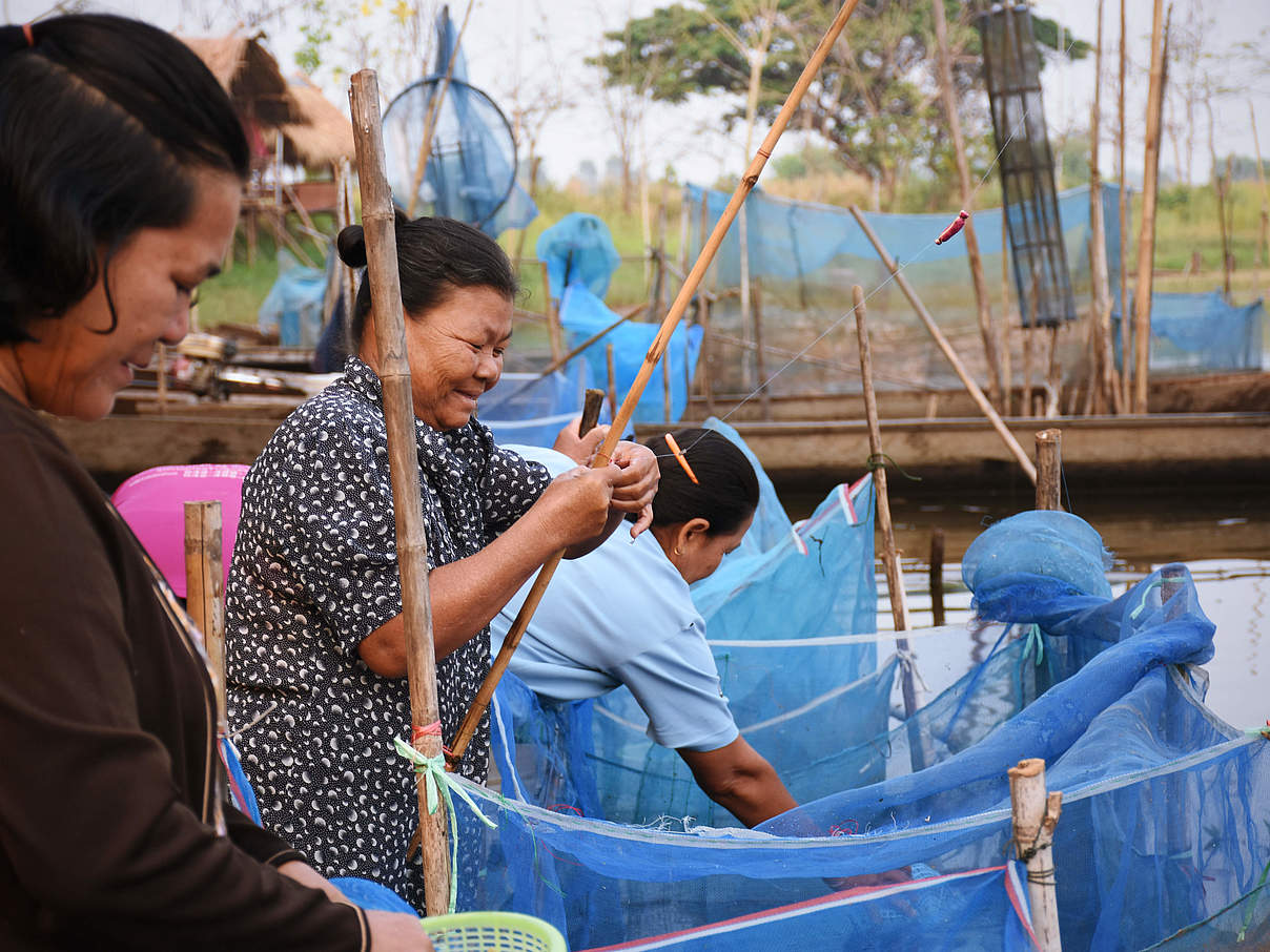 Fischerinnen Mekong © Kelsey Hartman / WWF Vietnam