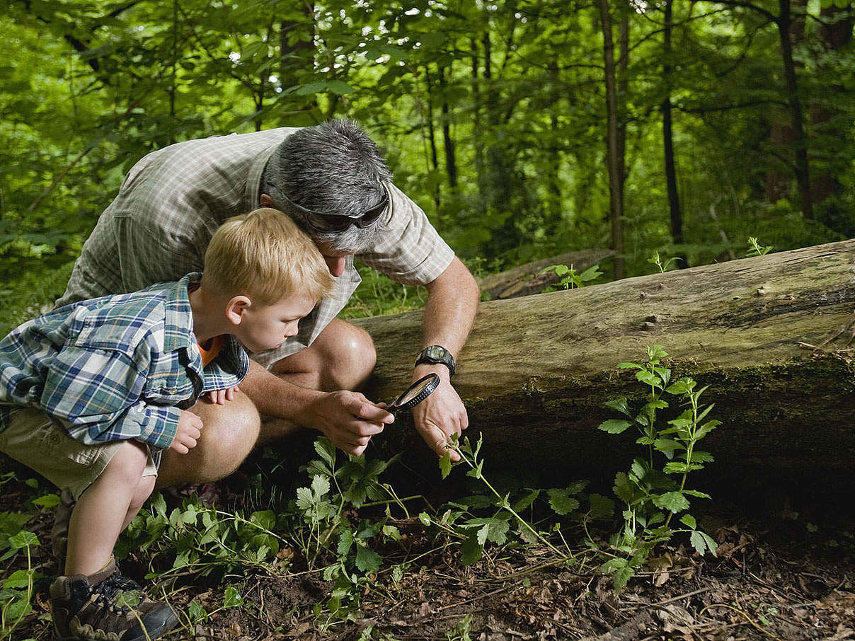 Natur entdecken mit Kindern © Jupiterimages / Getty Images / WWF