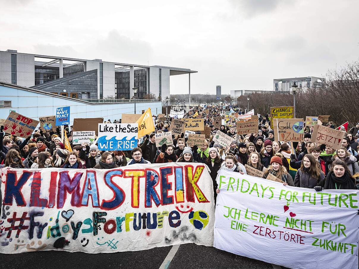 Schüler streiken bei Fridays for Future © Joerg Farys / WWF
