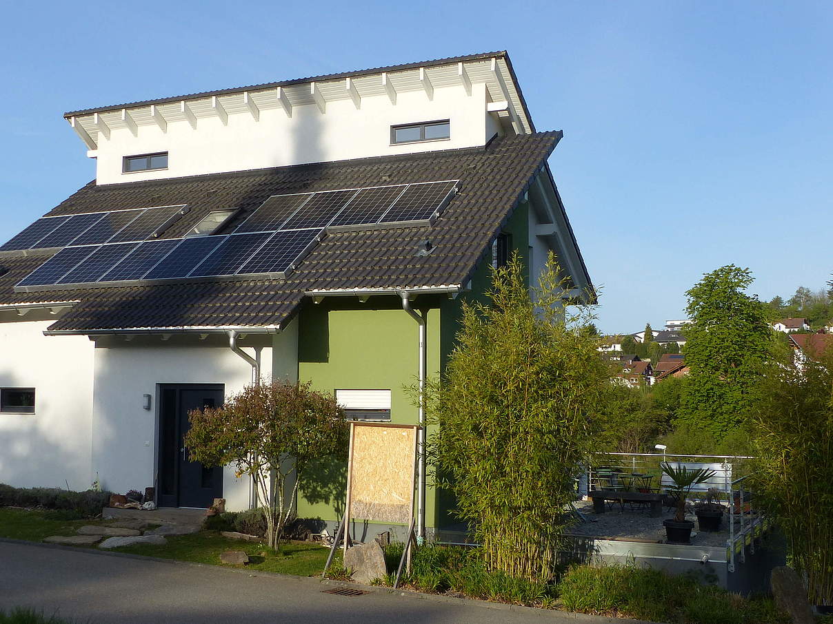 Haus mit Solardach © Kristina D. / privat