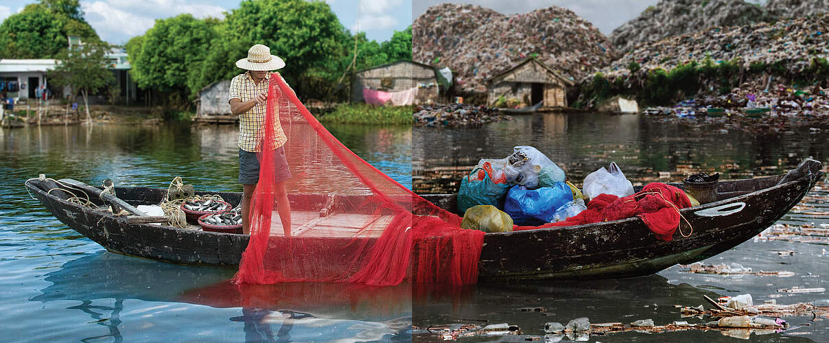 Symbolbild der Plastikflut in Vietnam