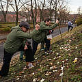 WWF Brommi Pflanzaktion in Havelberg in Kooperation mit dem Biosphärenreservat Mittelelbe © Paul Pack