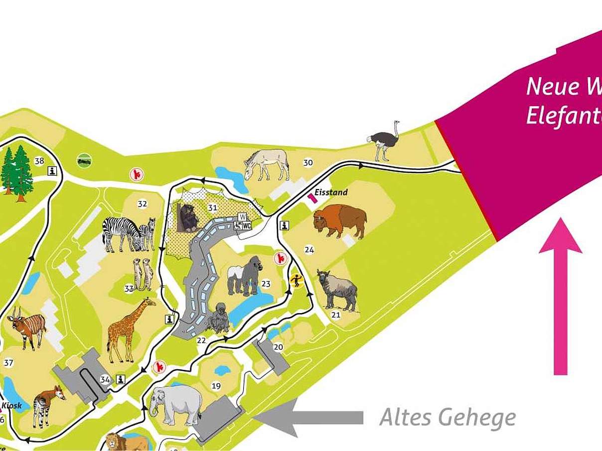 Lageplan der Wilhelma © Wilhelma Lageplan der Wilhelma © Wilhelma