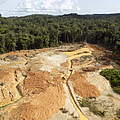 Spuren von Goldabbau im Regenwald © Philippe T. / WWF-France