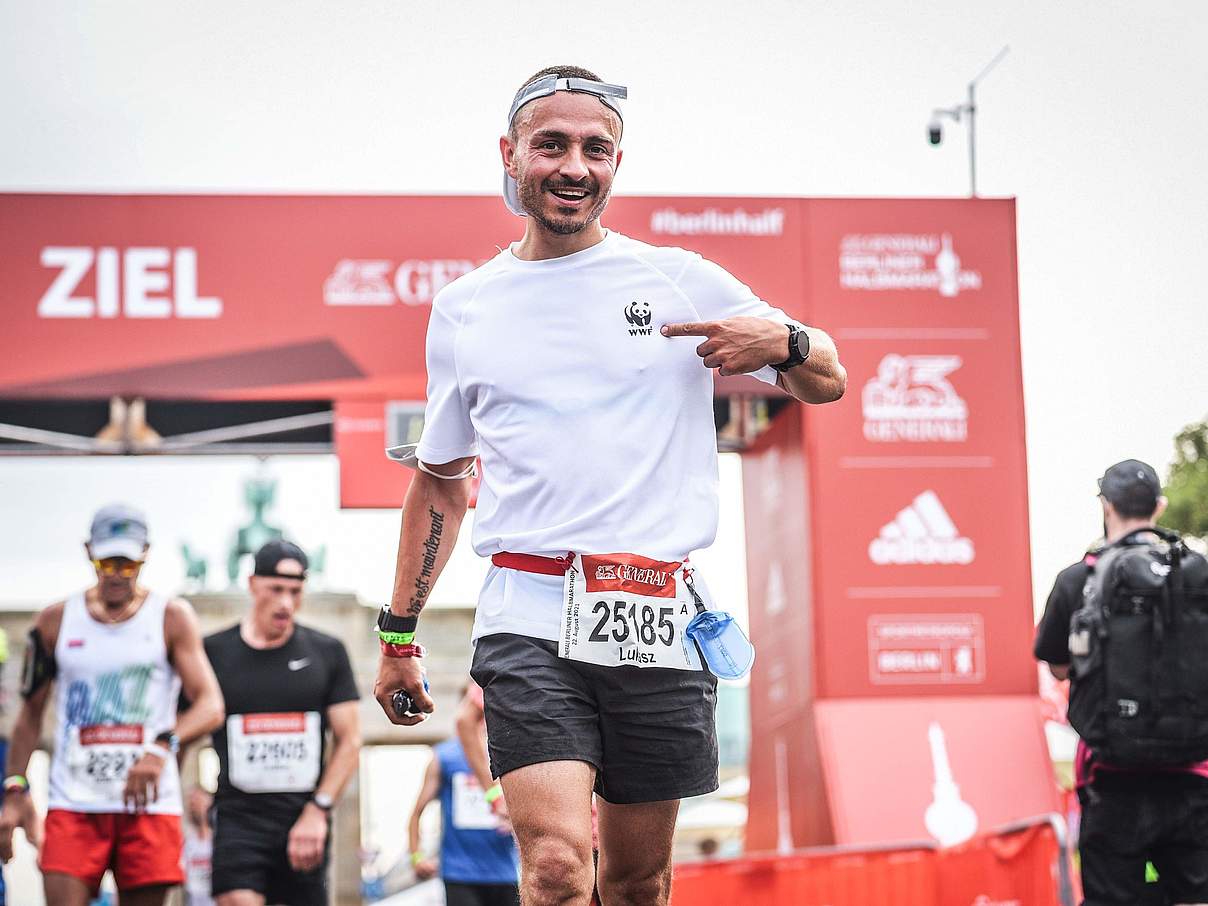 Lukasz Wolejko-Wolejzo beim Berliner Halbmarathon © sportograf.com