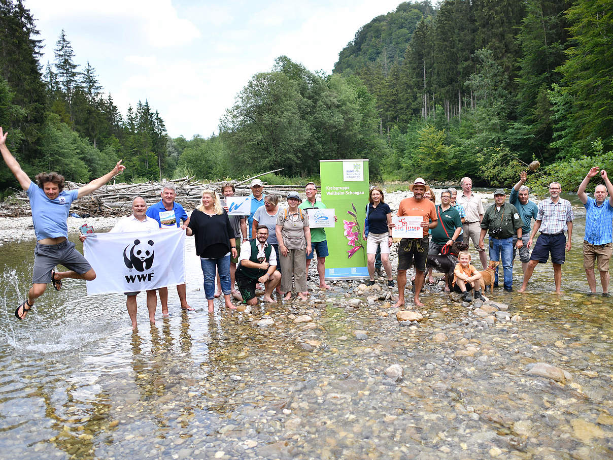 Renaturierung der Ammer © Philipp Gülland / WWF