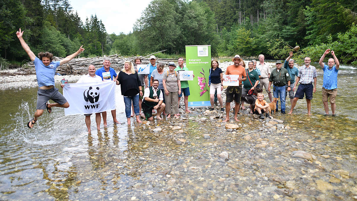 Renaturierung der Ammer © Philipp Gülland / WWF