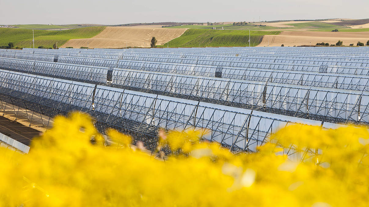 Solaranlage auf Feldern © Ashley Cooper / Global Warming Images / WWF