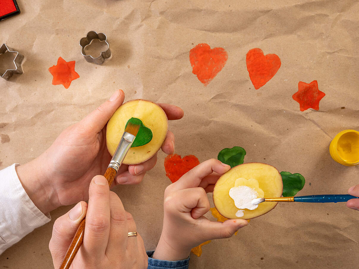 Basteltipp Kartoffelstempel 