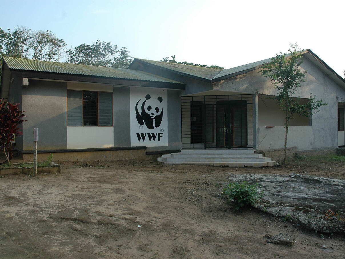 Gebäude des WWF in Malebo, Demokratische Republik Kongo