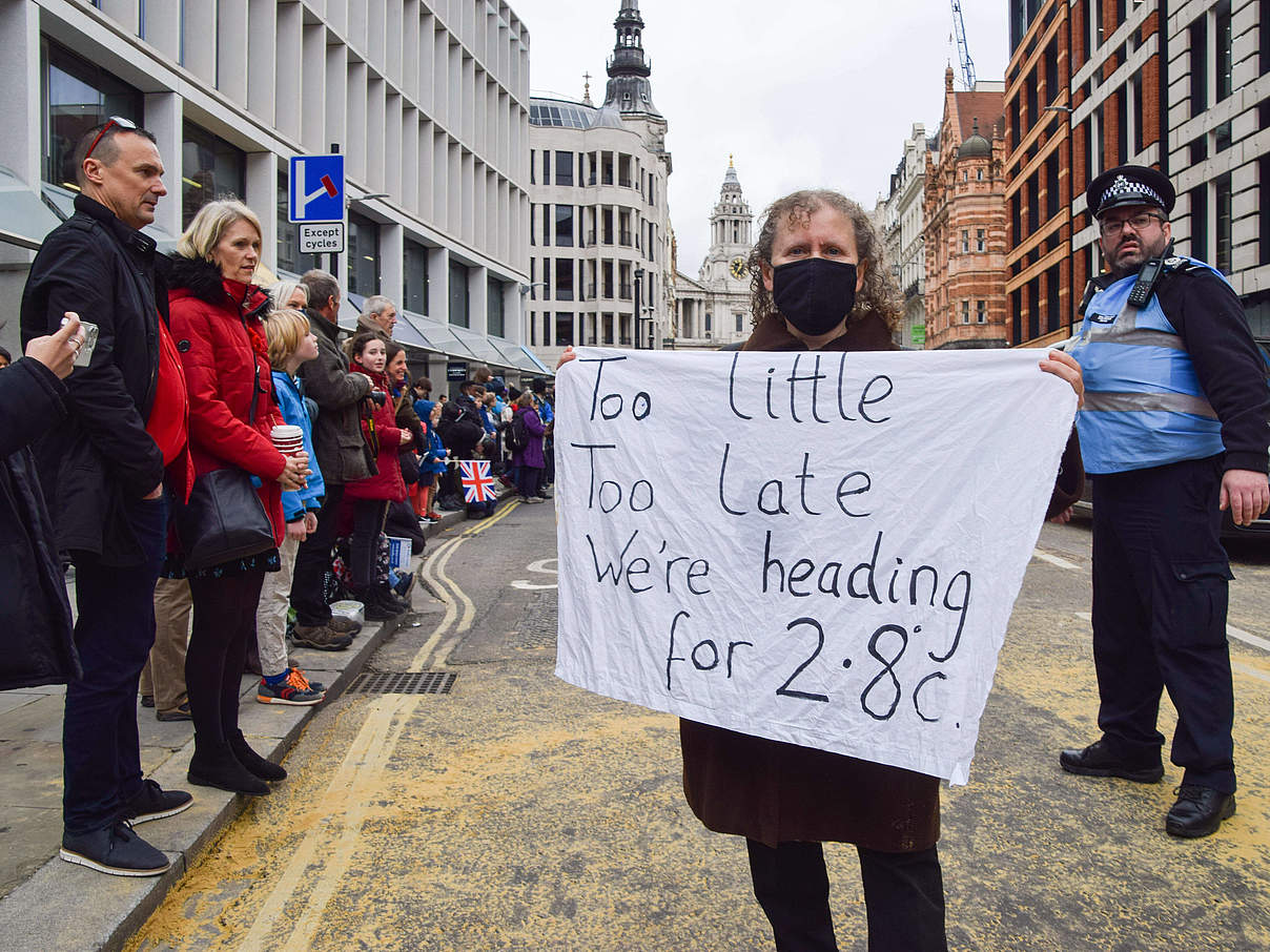 Protest in London im Rahmen der COP26 © IMAGO / ZUMA Wire / Vuk Valcic