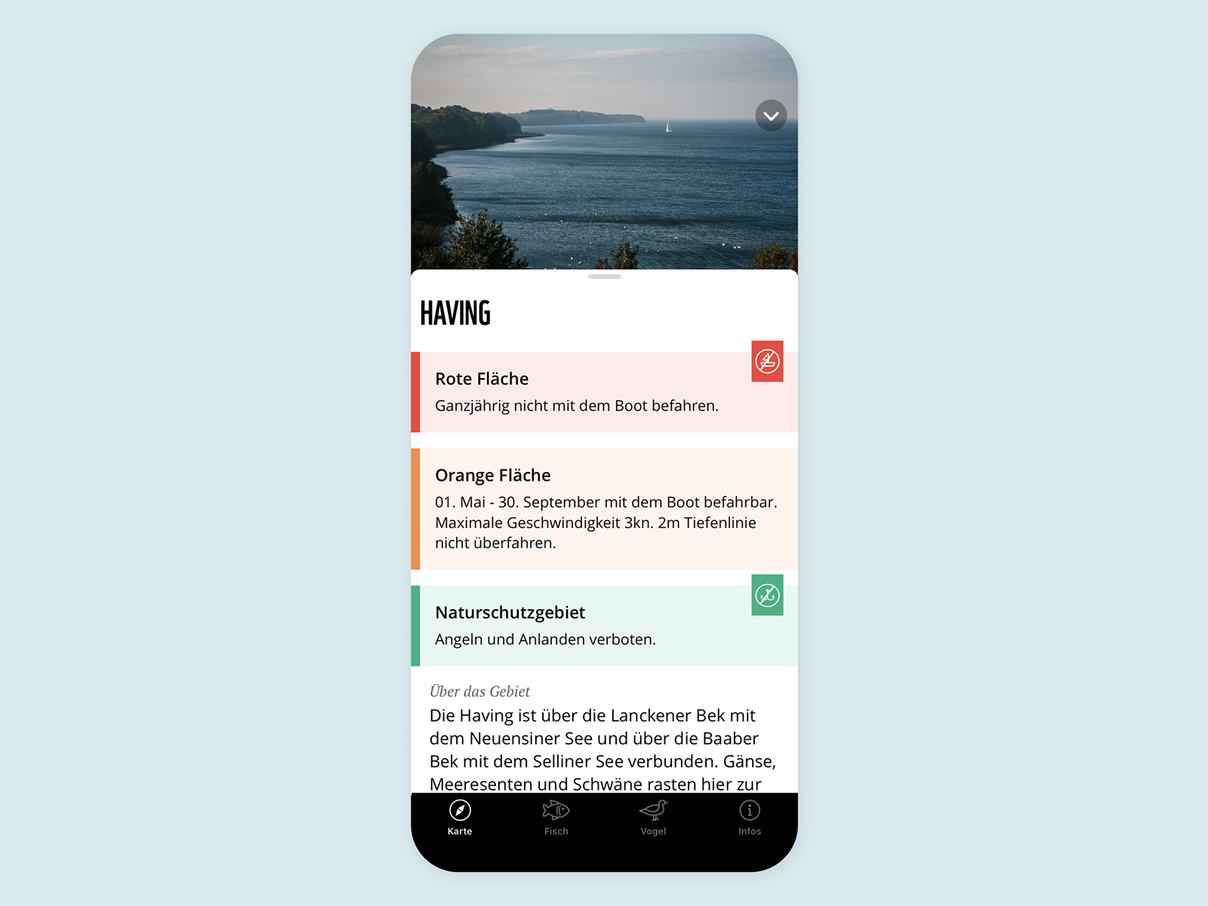 App "WWF Seekarte" © WWF