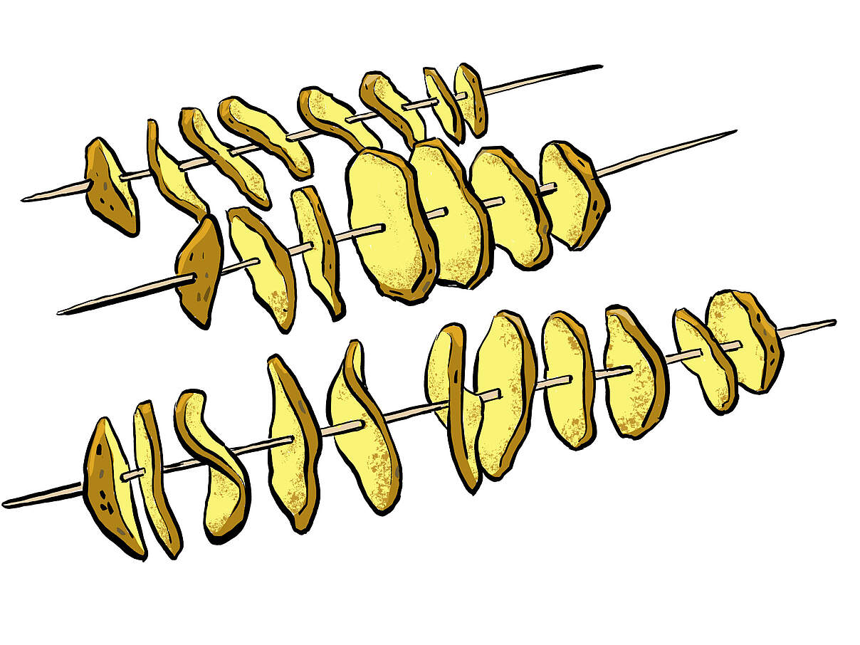 Chips am Stiel selbst gemacht © Tobi Dahmen / WWF