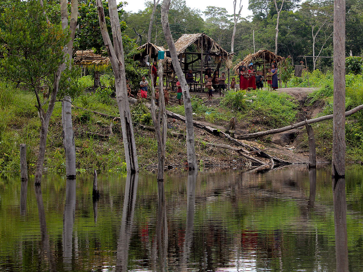 Siedlung am Amazonas © Clêiton Ramos / COIAB / WWF-Brasil / DSEI 