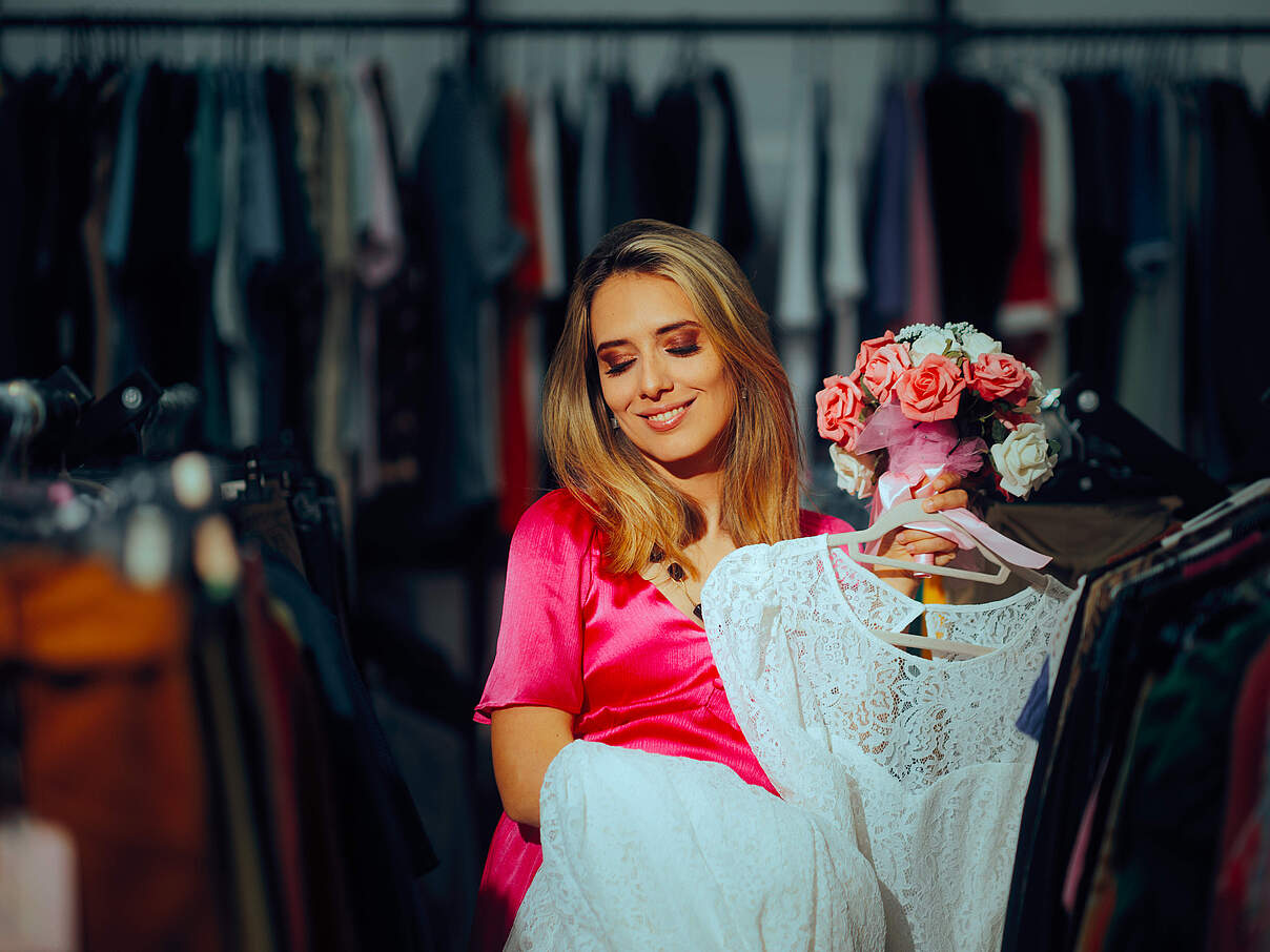 Brautkleid aus dem Second-Hand-Laden