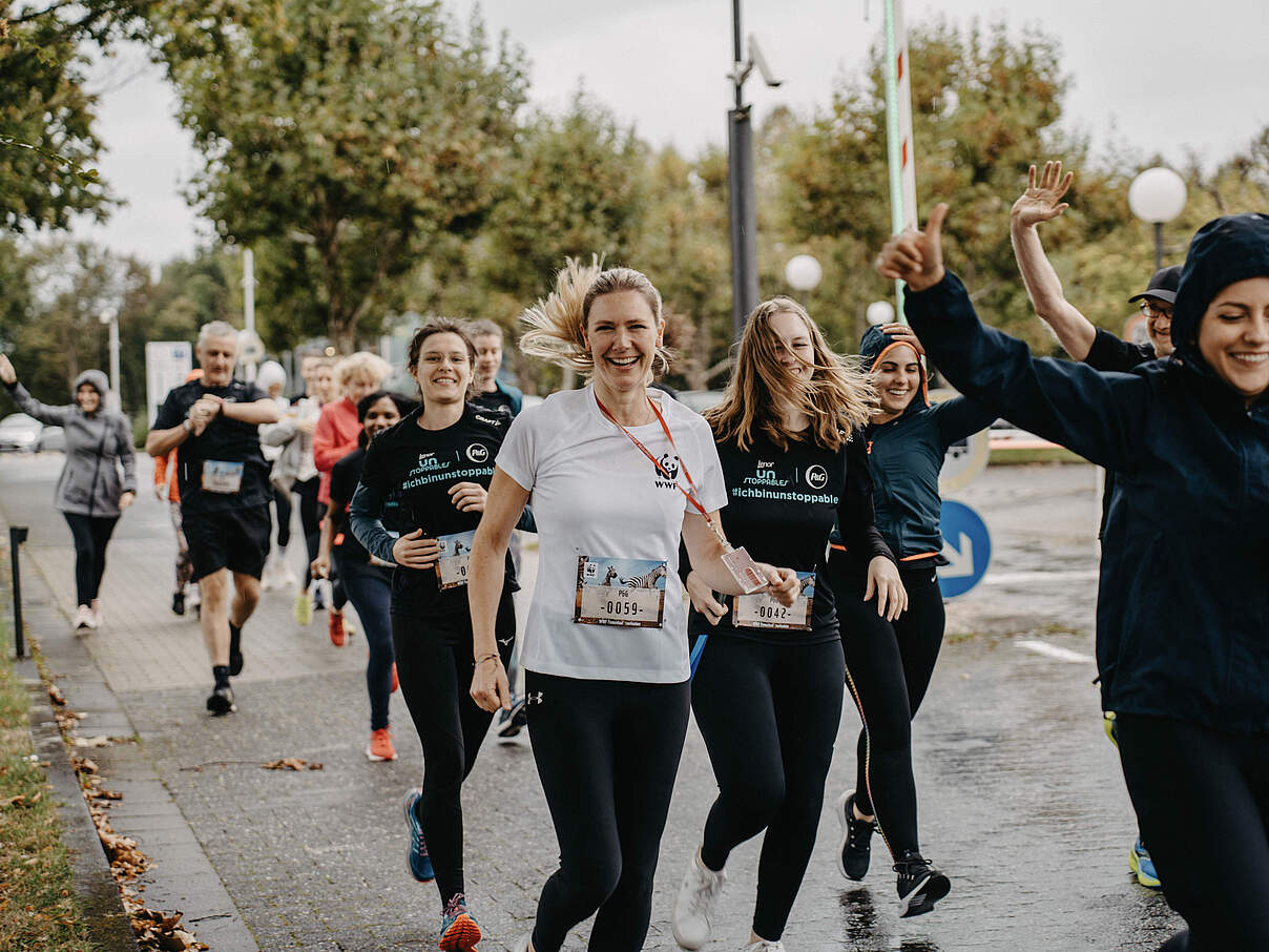 WWF-Mitarbeiterin beim Firmenlauf © Johannes Keller / P&G