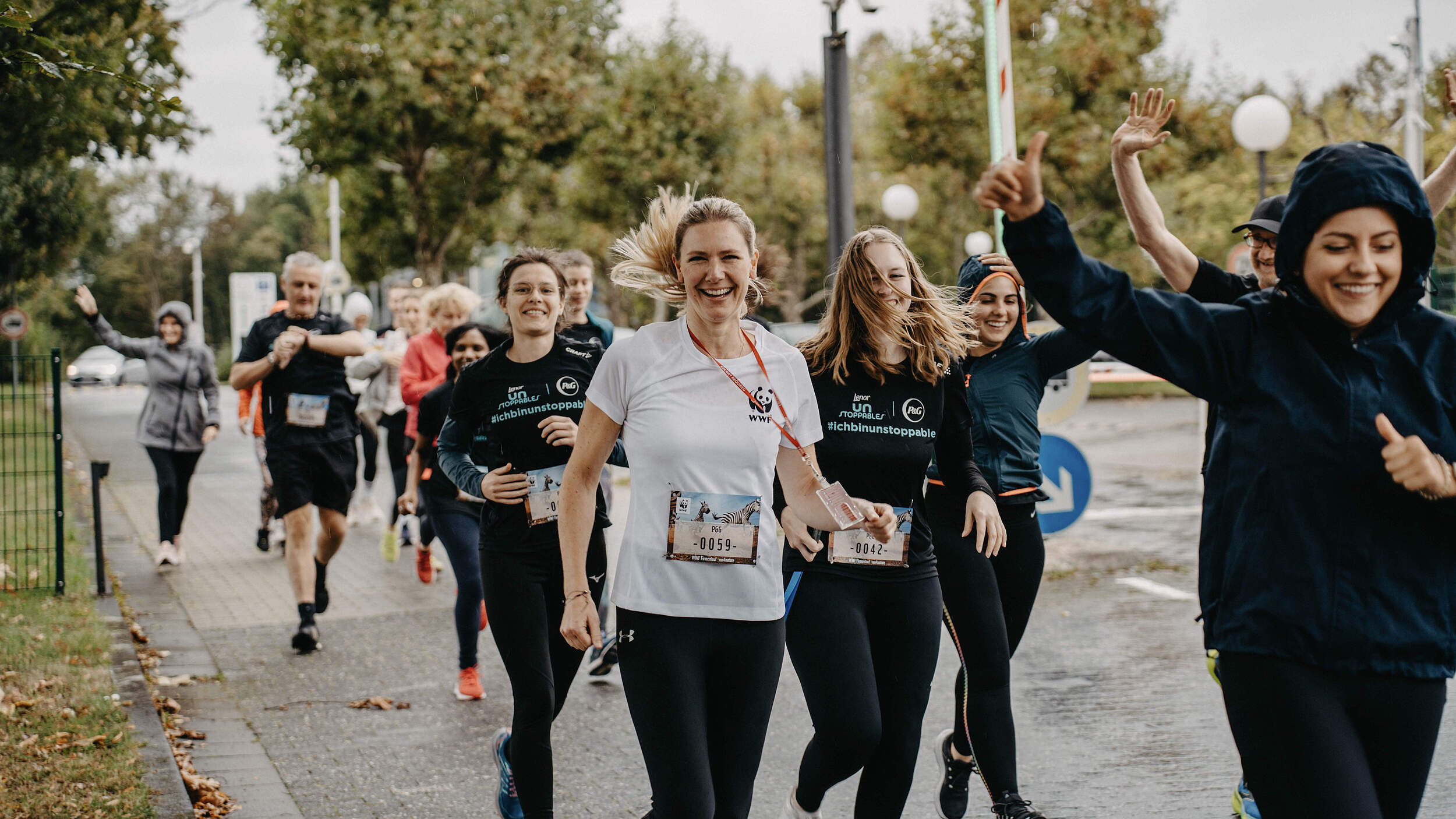 WWF-Mitarbeiterin beim Firmenlauf © Johannes Keller / P&G