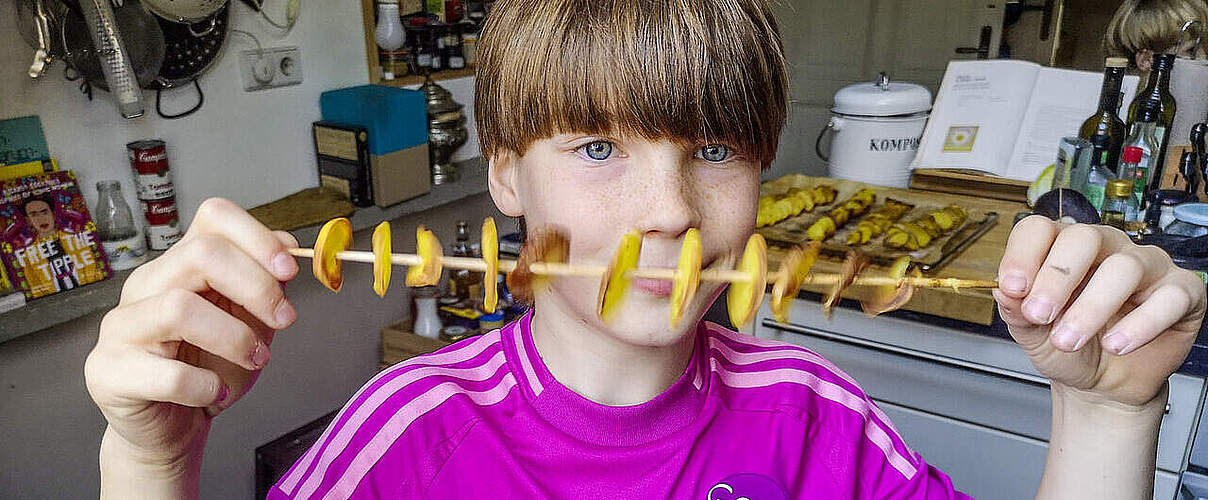 Chips am Stiel sind schnell gemacht, lecker und gesund