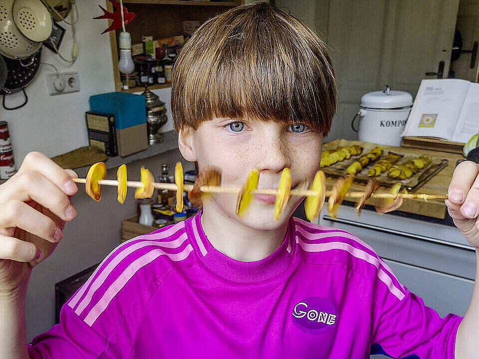 Chips am Stiel sind schnell gemacht, lecker und gesund