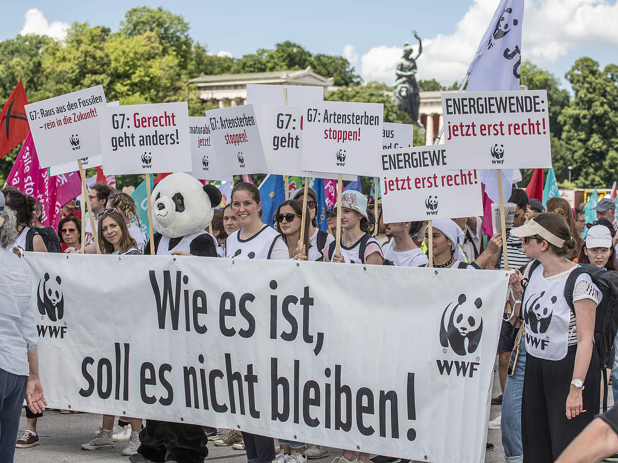 G7 Demo in München im Juni 2022 © Wolfgang Maria Weber / WWF