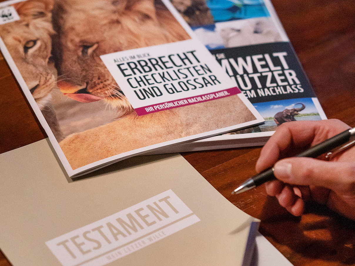 Testament-Leitfaden © Sonja Ritter / WWF Testament-Leitfaden © Sonja Ritter / WWF