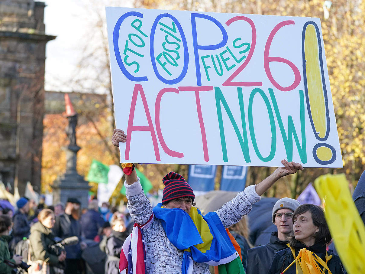 Proteste anlässlich der COP26 in Glasgow © Imago