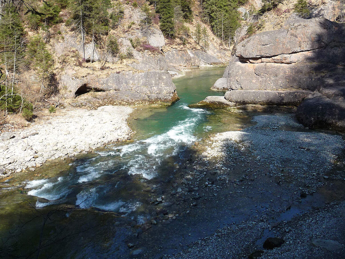 Felsdurchbruch Scheibum an der Ammer