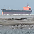 Auf Sandbank gelaufenes Schiff bei Langeoog © Klemens Karkow