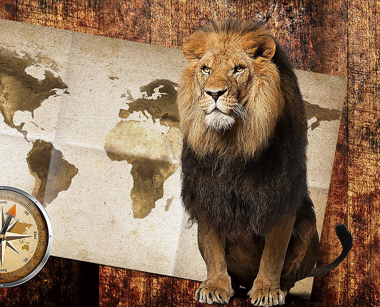 Paten Header Löwe © WWF