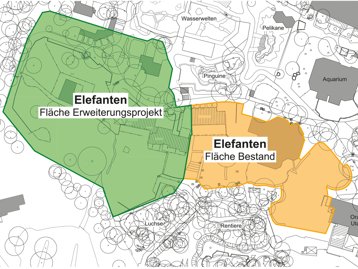 Erweiterung des Elefantengeheges © Zoo Osnabrück