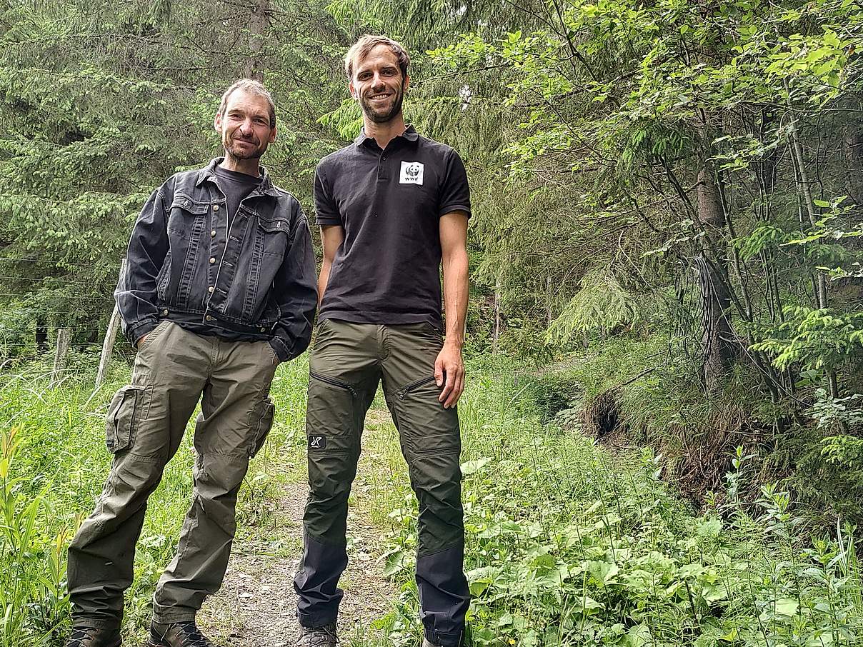 Leo Bereczky und Moritz Klose © WWF Rumänien