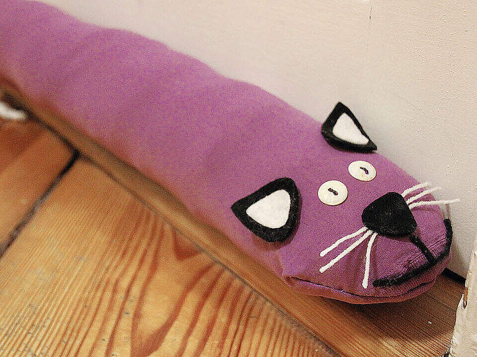 Selbst gemachter Zugluftstopper 