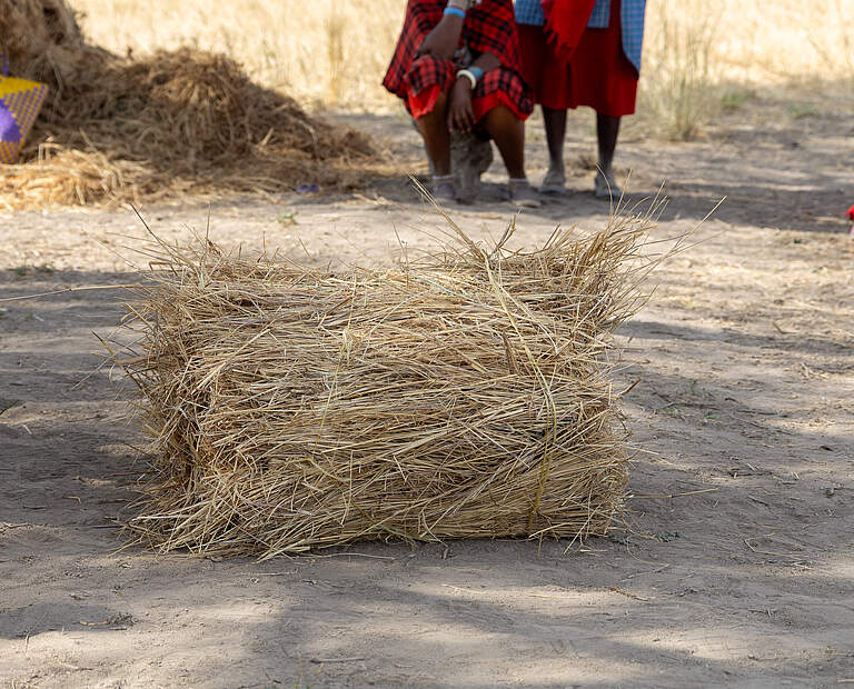 Das Heu kann auch verfüttert werden © WWF Kenia