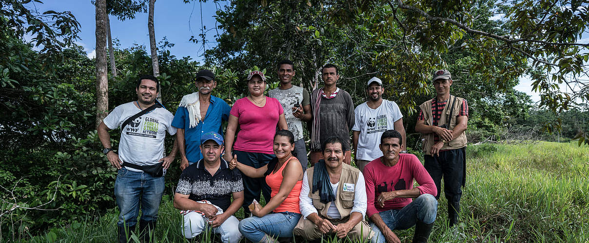 Die Gruppe des Forest Watch in Kolumbien © Luis Barreto / WWF-Colombia
