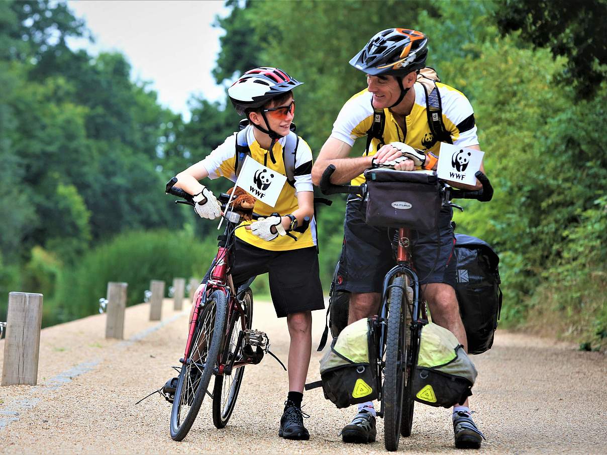 Fahrrad fahren schont das Klima © Suzie Hubbard / WWF-UK