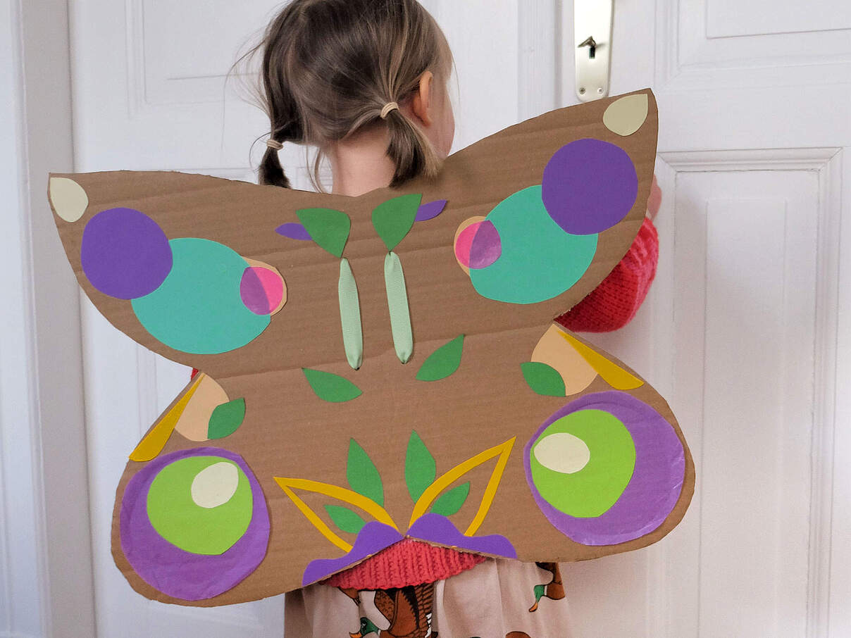 Schmetterlingsflügel basteln 