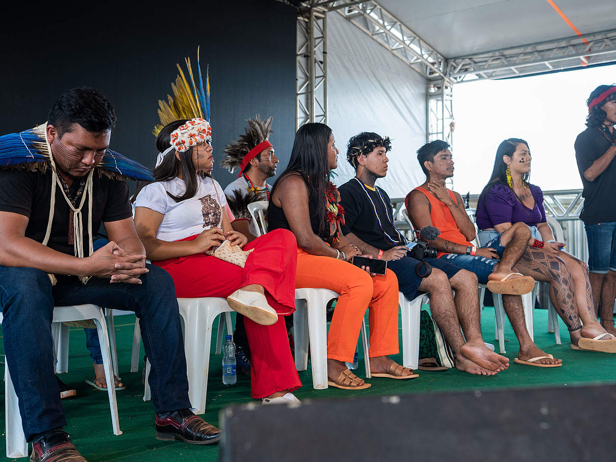 Zahlreiche Vorträge begleiteten das Protest-Camp © WWF Brasilien