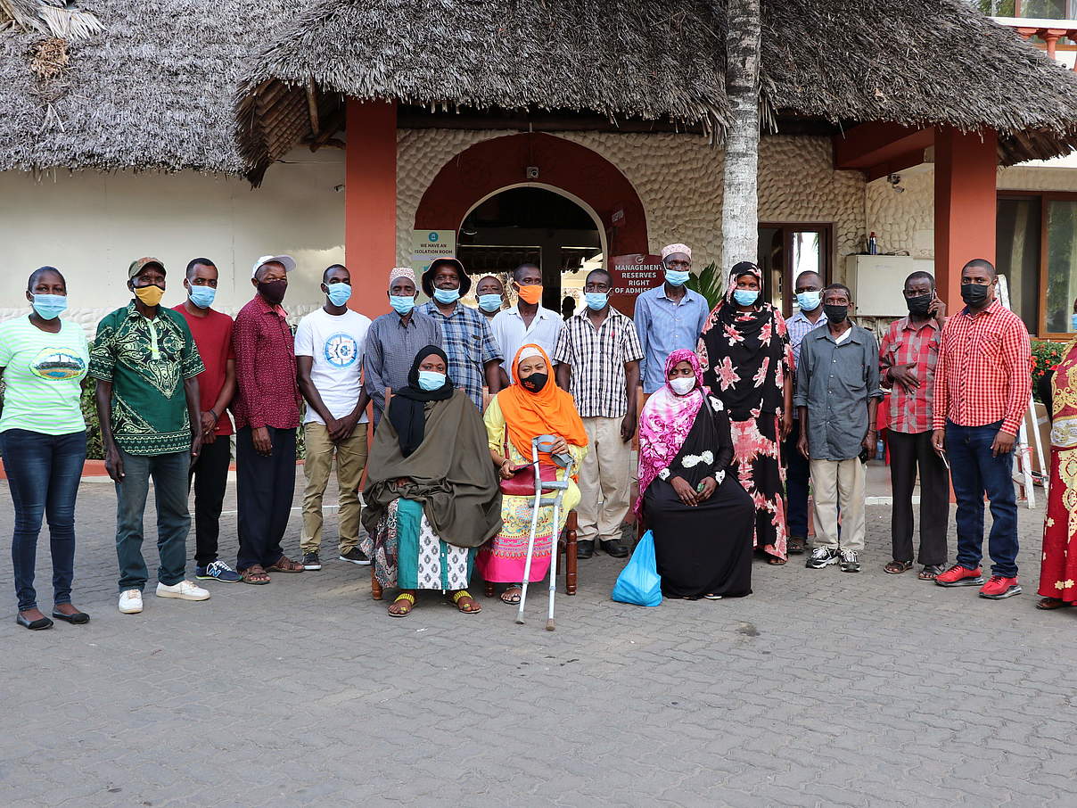 Gruppenbild des Ombudstrainings für die Projektregion Kwale in Kenia, Ostafrika. © WWF