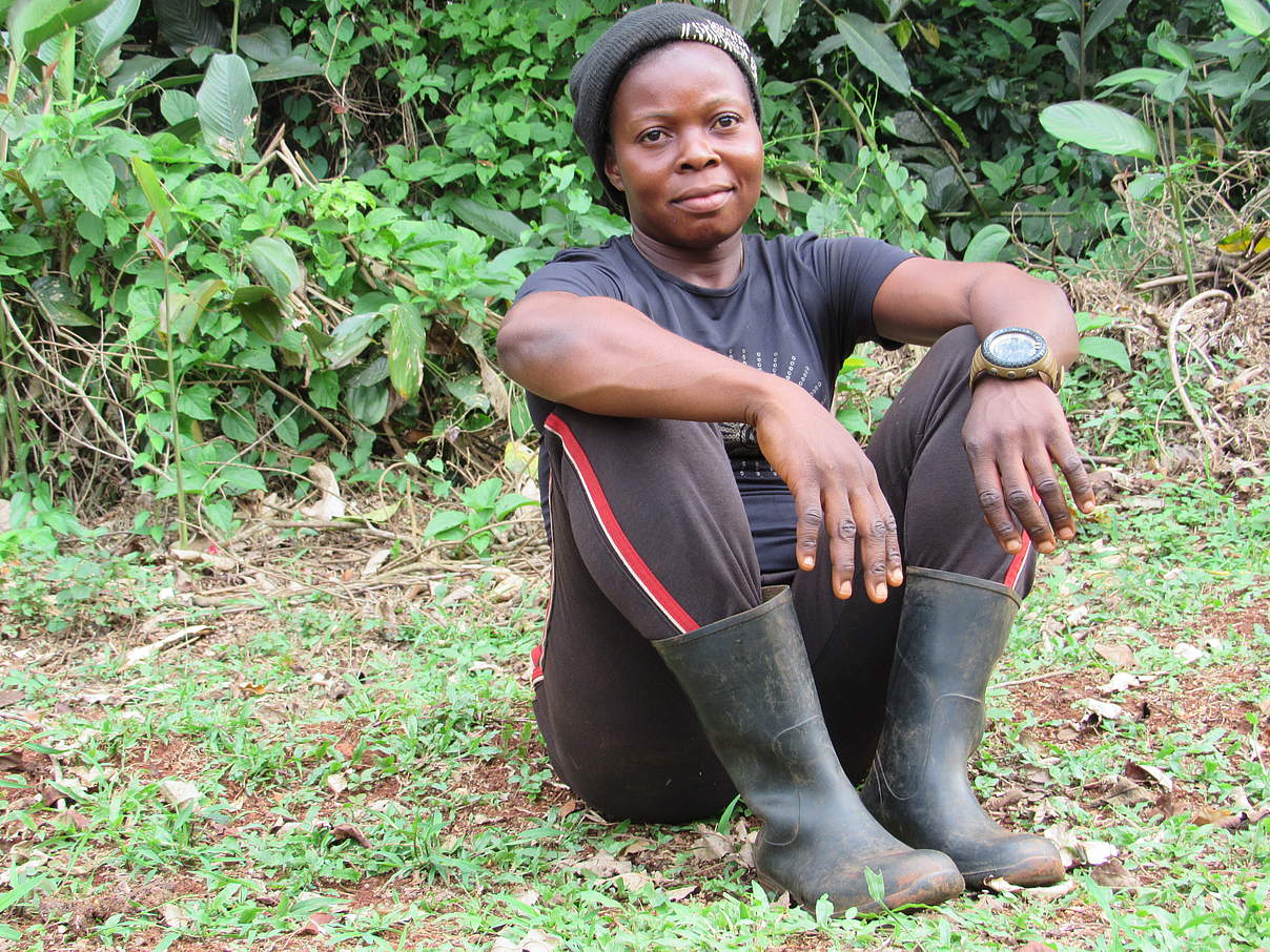 Marlyse Bebeguewa in Lobéké © WWF