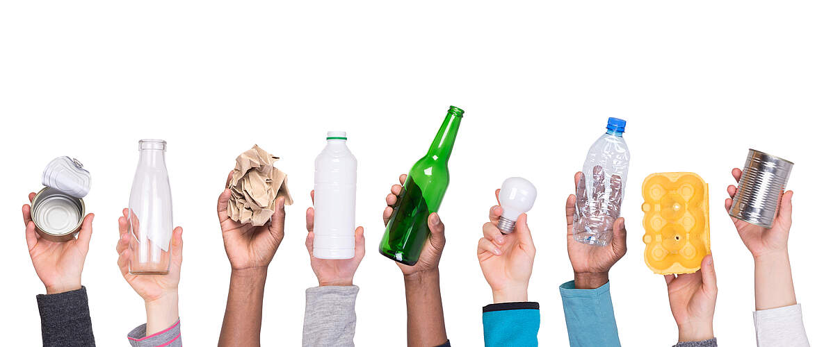 Viele Materialien lassen sich recyceln