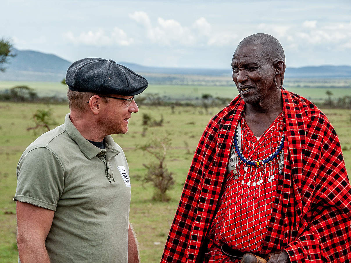 Johannes Kirchgatter trifft Massai © WWF