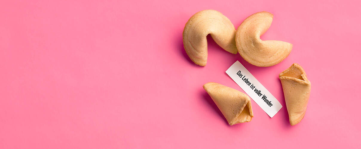 Glückskekse mit Spruchzettel