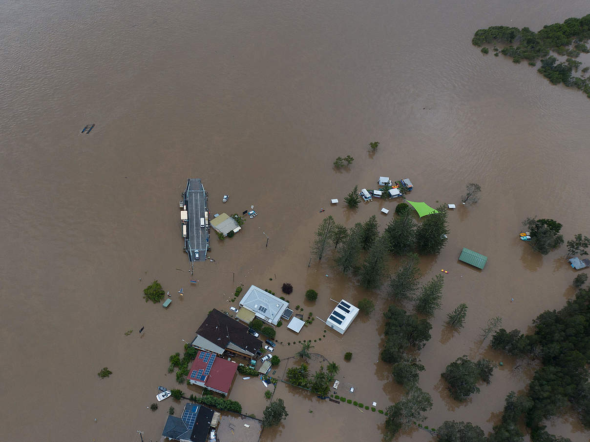 Überschwemmte Gebiete in Australien 2021 © Will Eades / Severe Weather Australia