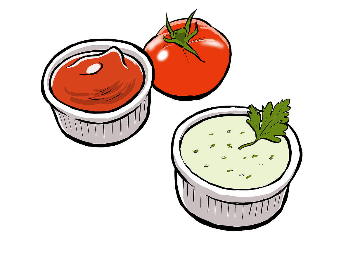 Soßen und Dips © Tobi Dahmen / WWF