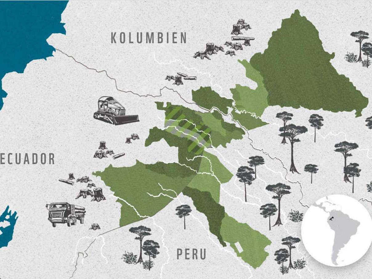 Die Schutzgebiete im Nordamazonas-Gebiet @ WWF