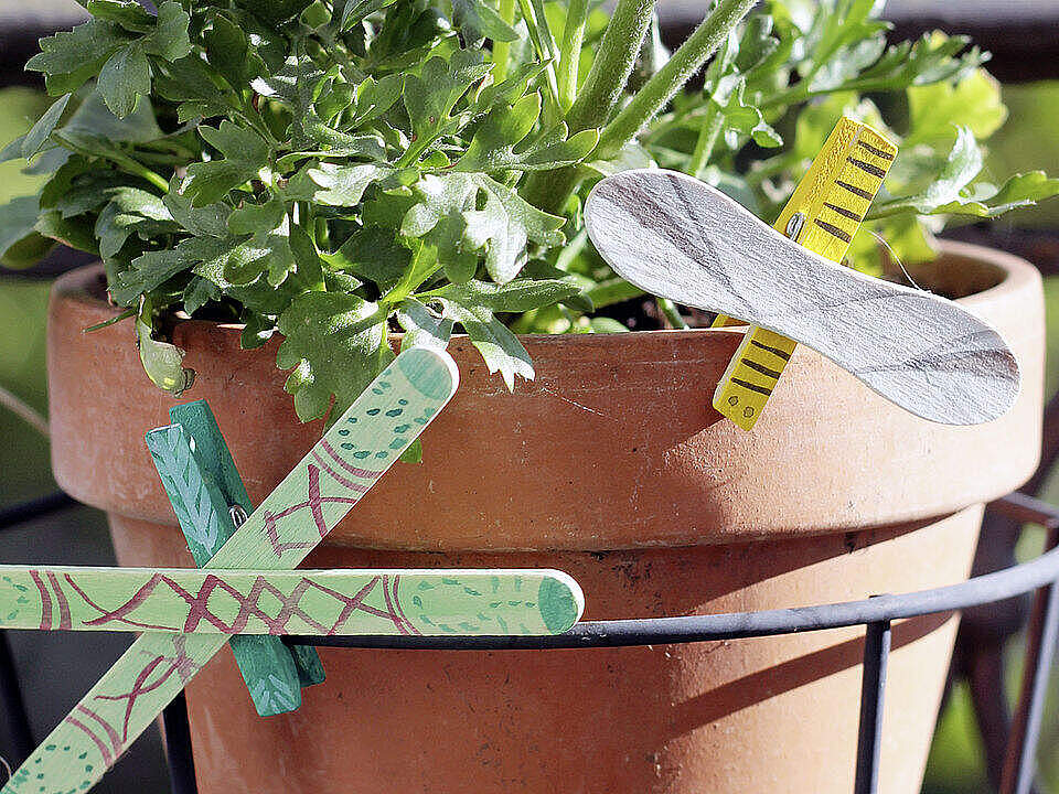 Bunte Insekten basteln