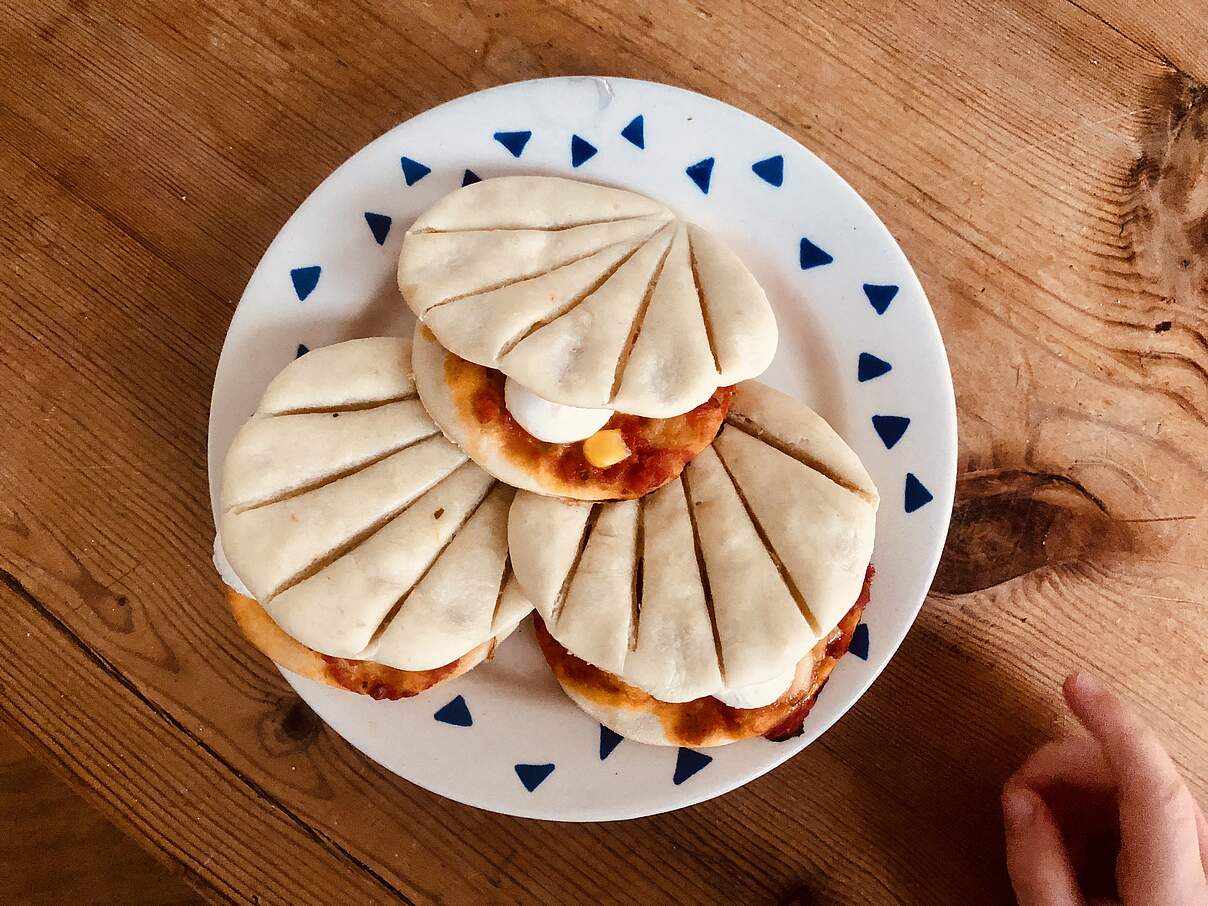 Mini-Pizza-Muscheln