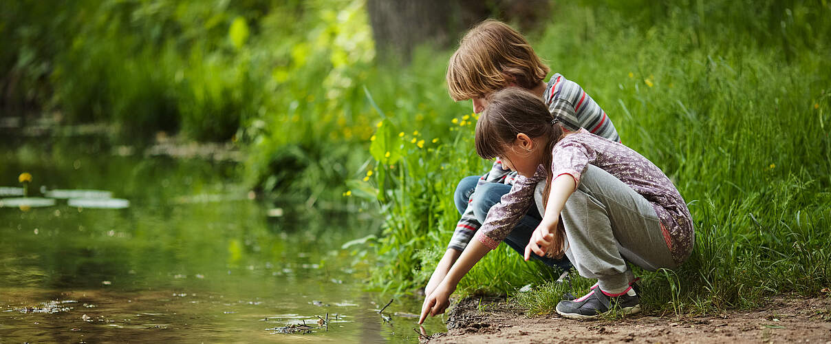 Am Wasser gibt es viel zu entdecken 